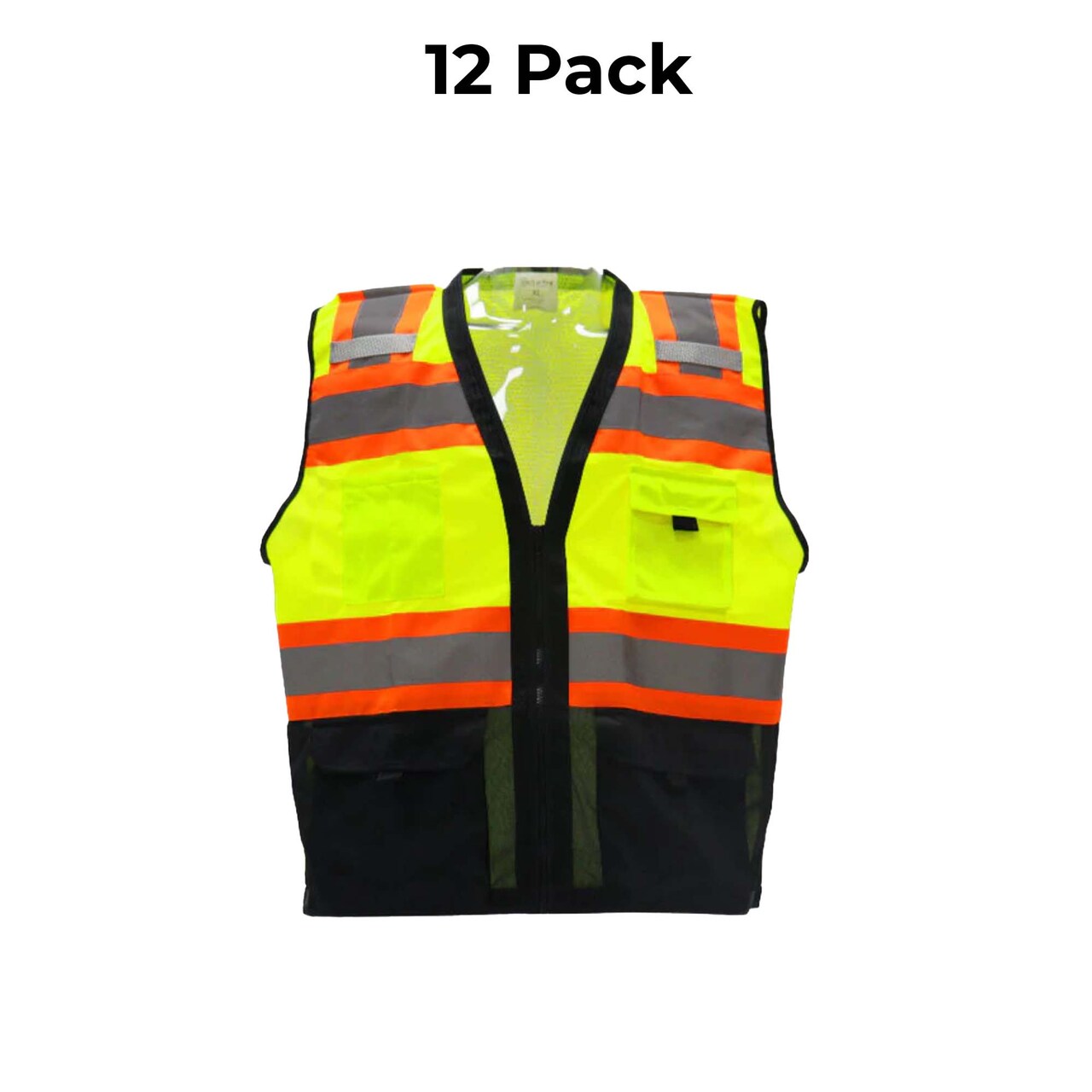 Ultra-Visible Contrast Mesh Safety Vest with Reflective Stripes | RADYAN®